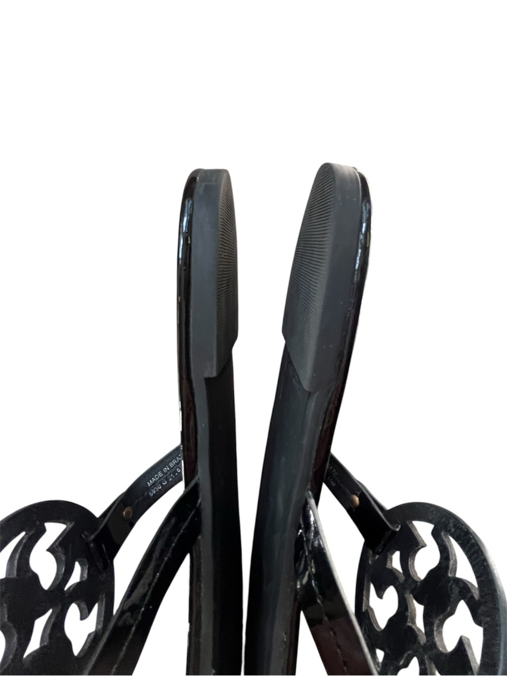 Tory Burch MILLER Black Patent Leather Sandal, sz 11 - Picture 8 of 15